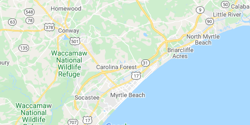911 Restoration of Myrtle Beach on map